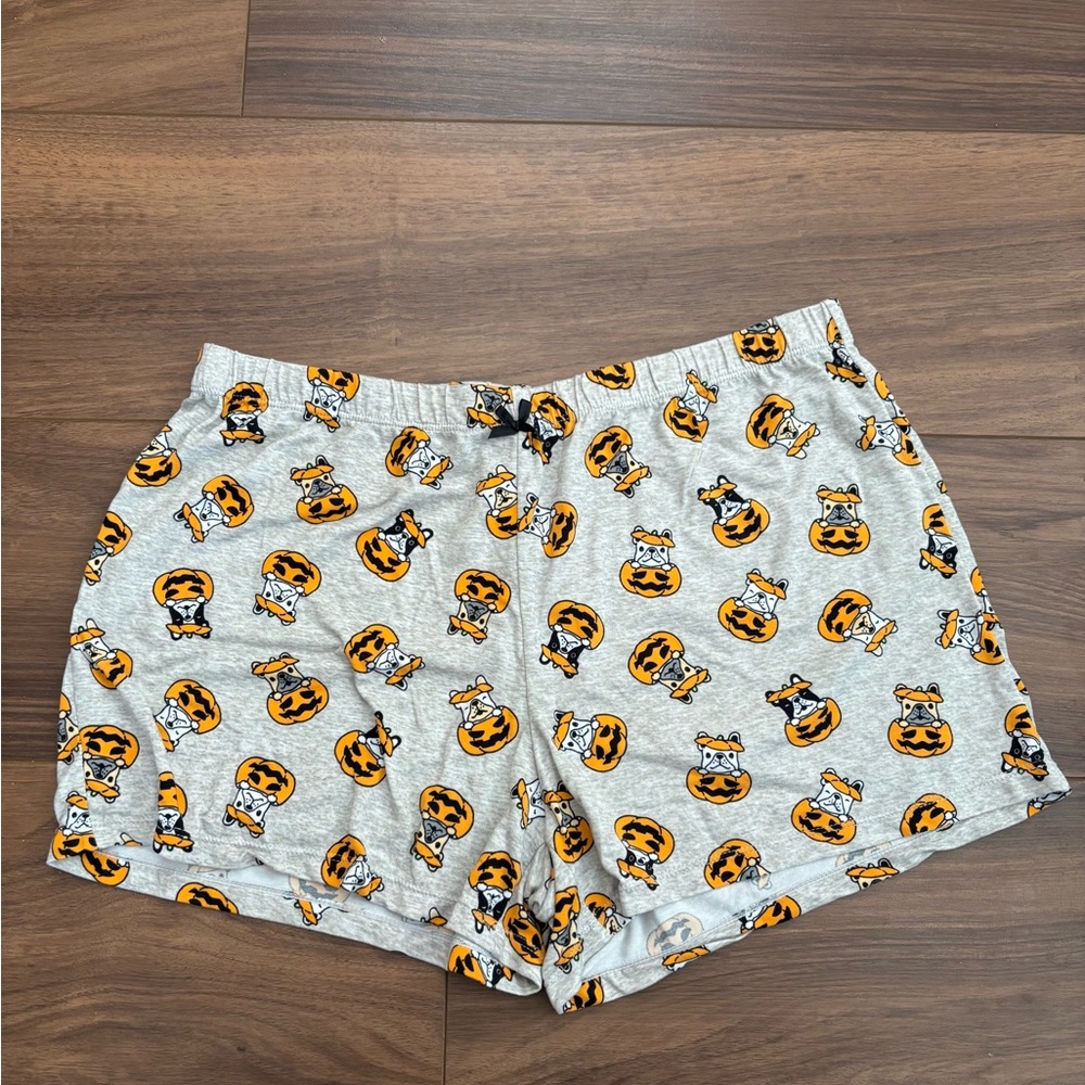 Halloween Themed Gray Shorts